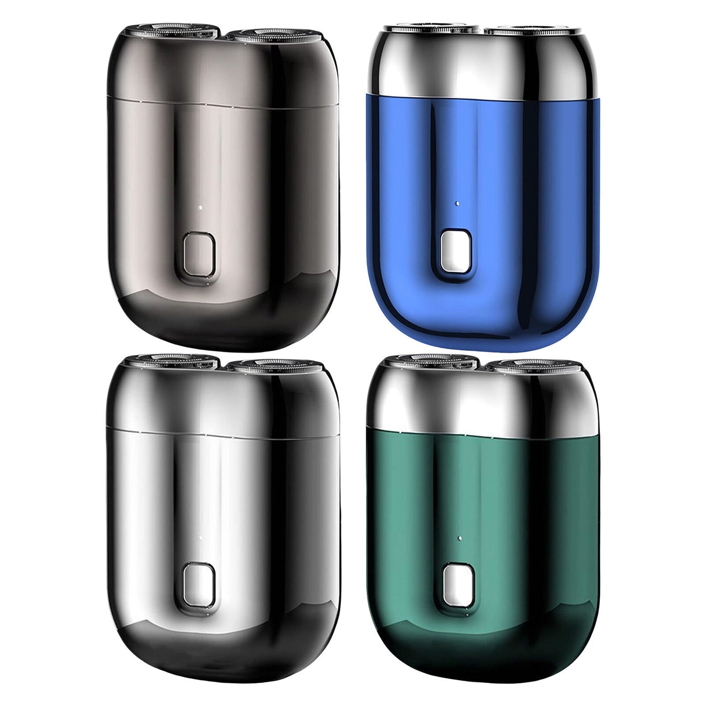 Dual-Head Mini Electric Shaver for Men Razor USB Rechargeable Home Travel
