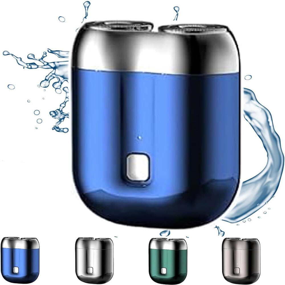 Dual-Head Mini Electric Shaver for Men Razor USB Rechargeable Home Travel