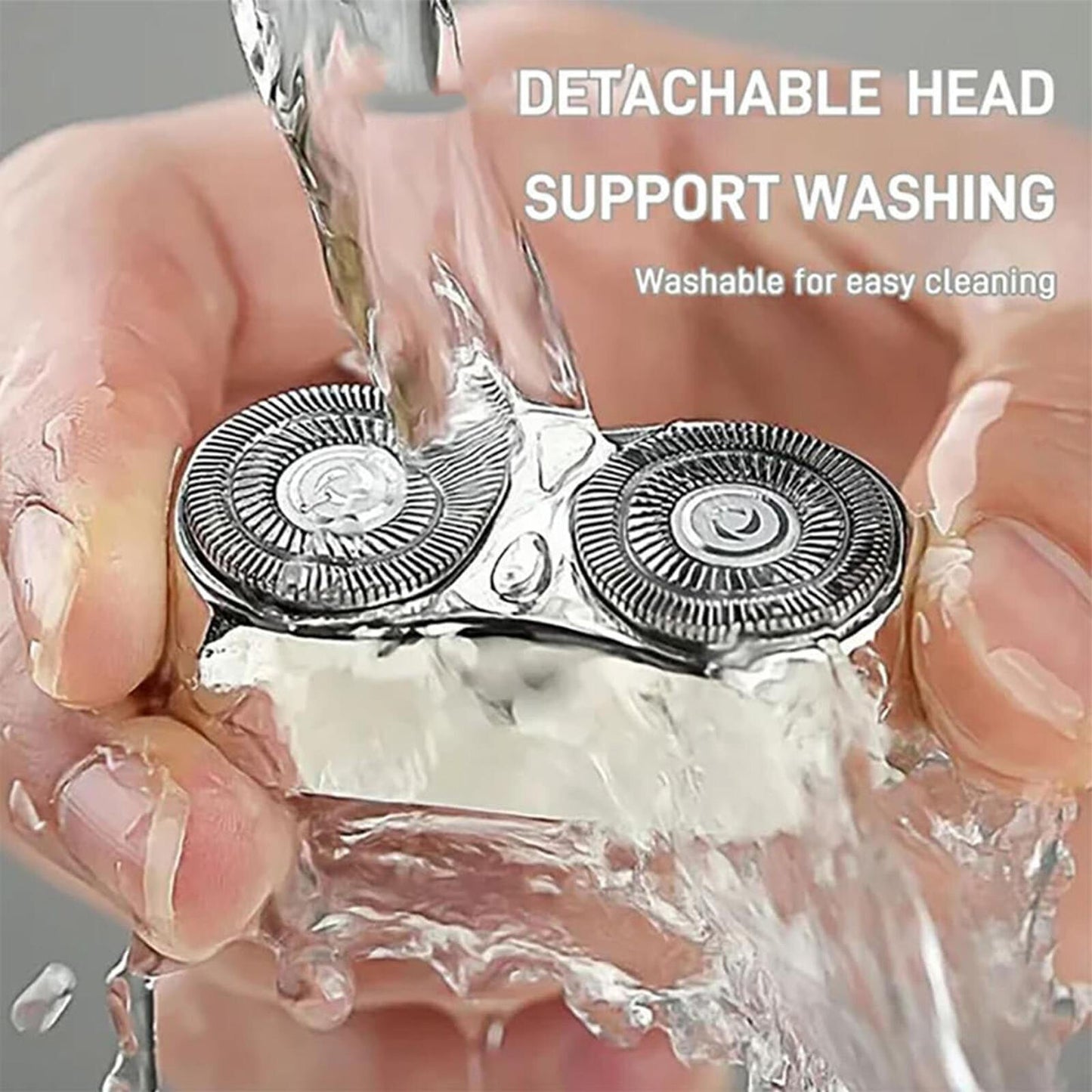 Dual-Head Mini Electric Shaver for Men Razor USB Rechargeable Home Travel