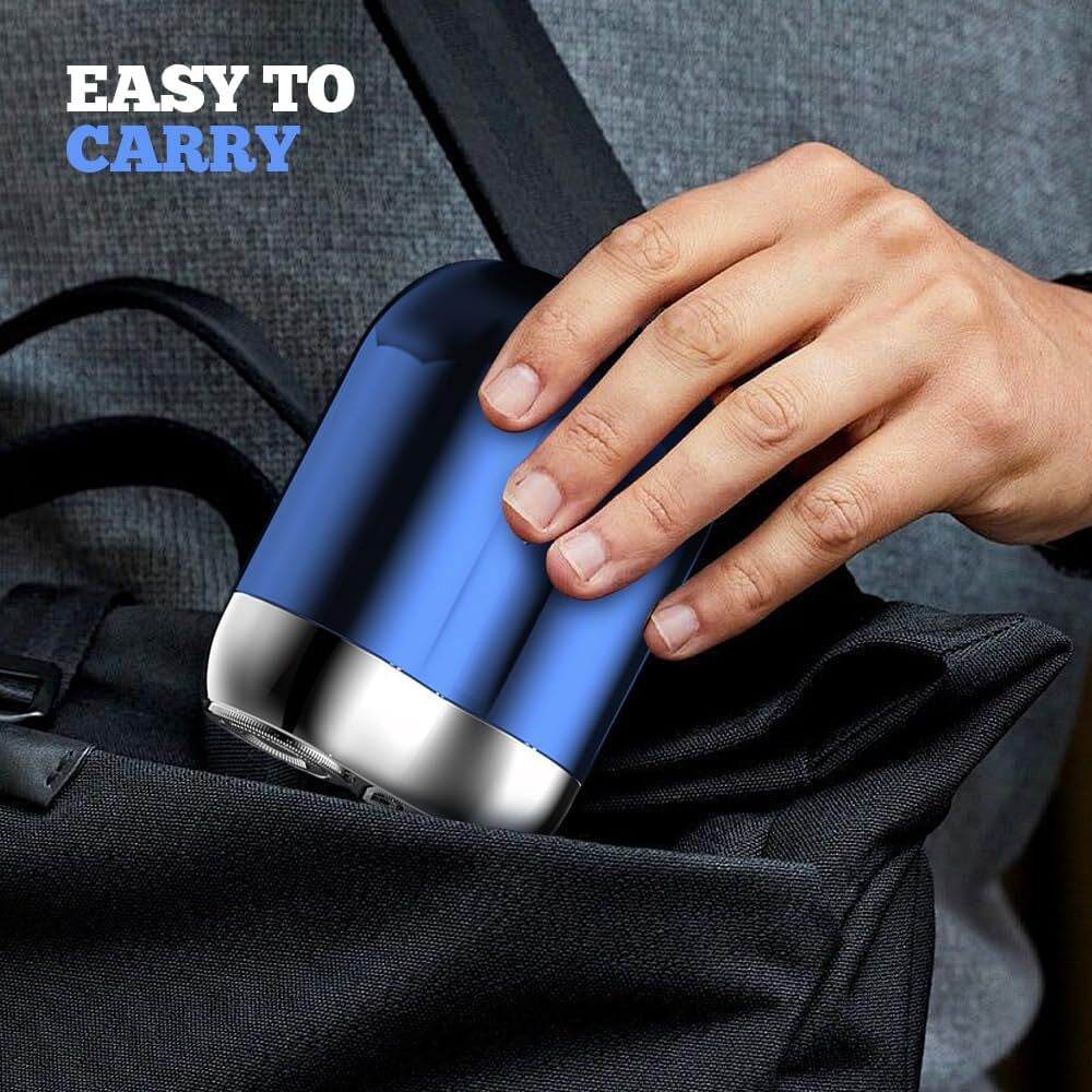 Dual-Head Mini Electric Shaver for Men Razor USB Rechargeable Home Travel