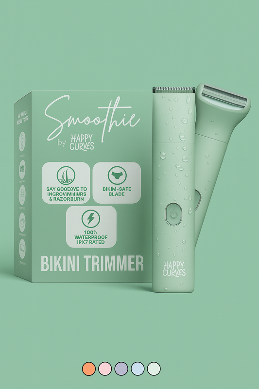 Smoothie Bikini Trimmer, Waterproof Electric Shaving Razor for Women (Mint)