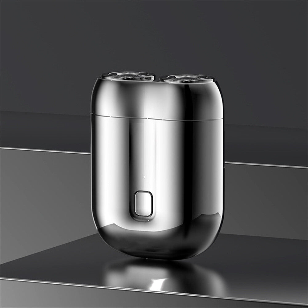 Dual-Head Mini Electric Shaver for Men Razor USB Rechargeable Home Travel