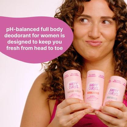 Aluminum & Talc Free Whole Body Deodorant for Women, Herbal Citrus, Stick, 2.65 Oz