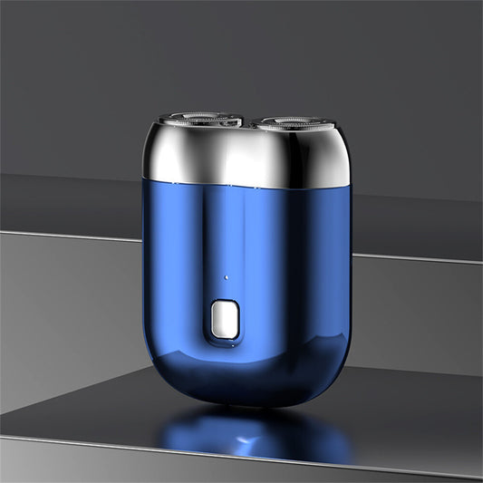 Dual-Head Mini Electric Shaver for Men Razor USB Rechargeable Home Travel