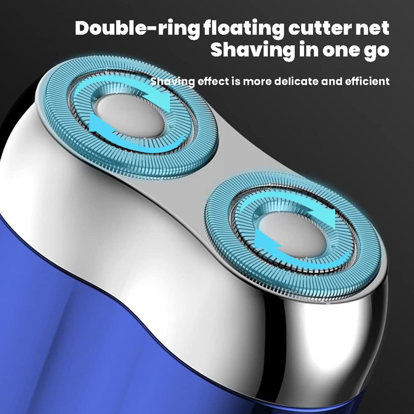 Dual-Head Mini Electric Shaver for Men Razor USB Rechargeable Home Travel